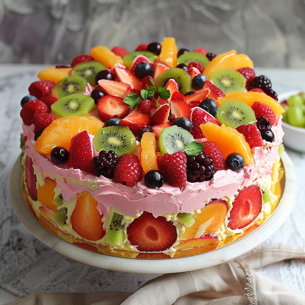 cake using fruit cocktail