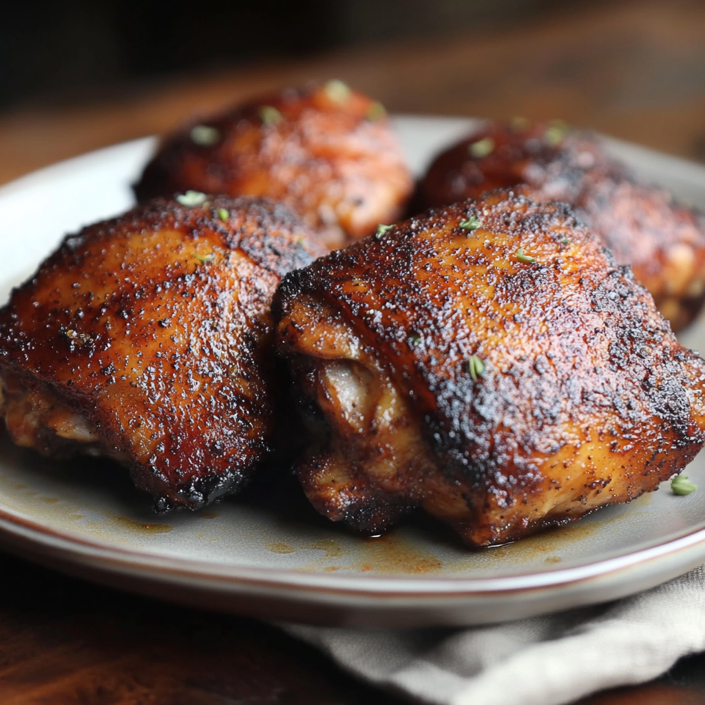 traeger smoked chicken thighs