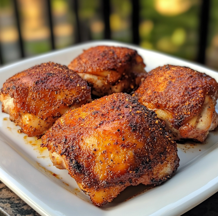 traeger smoked chicken thighs