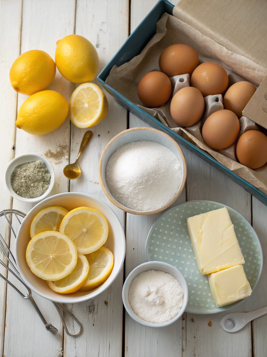 Ingredients for Lemon Bundt Cake Recipe